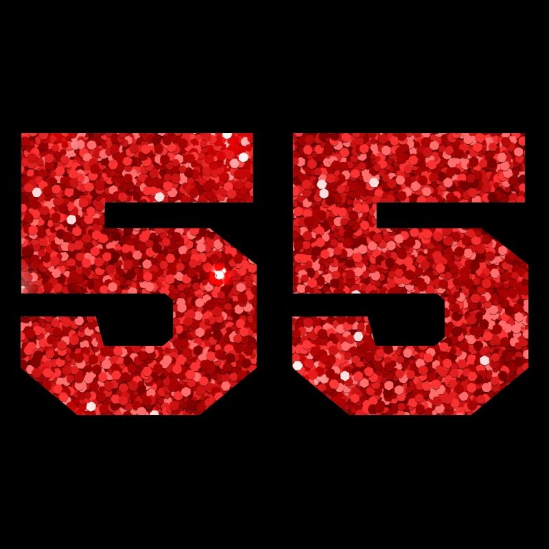 Nummer 55 Roter Glitzer - 55-jähriges Jubiläum