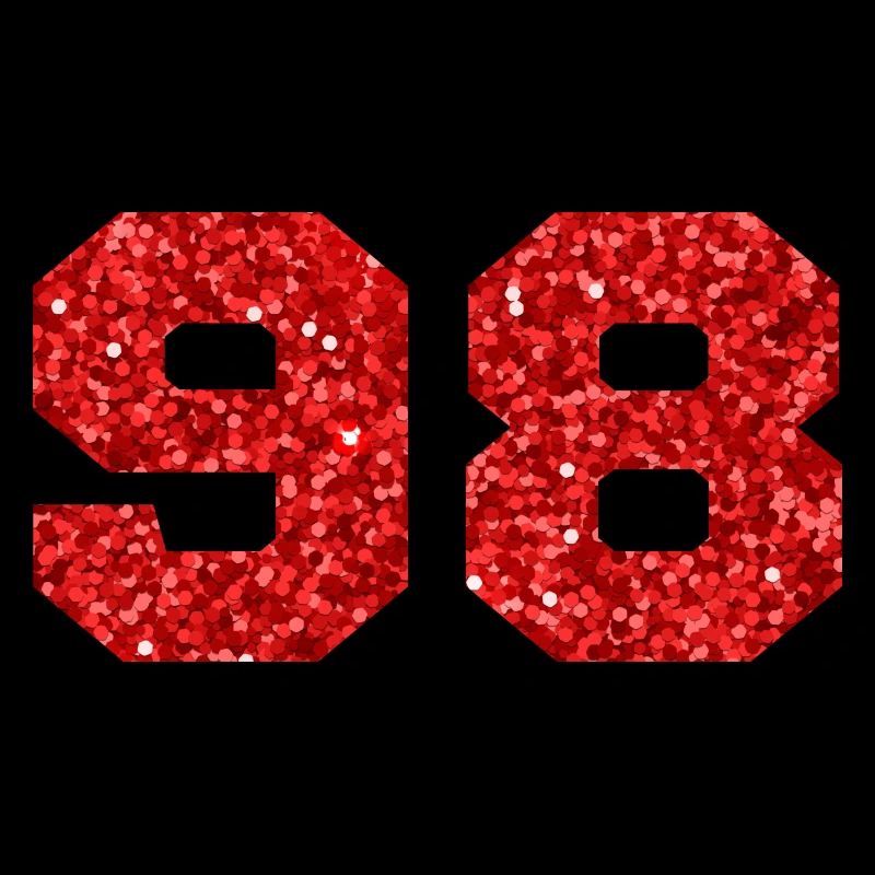 Nummer 98 Roter Glitzer - 98. Jahrestag