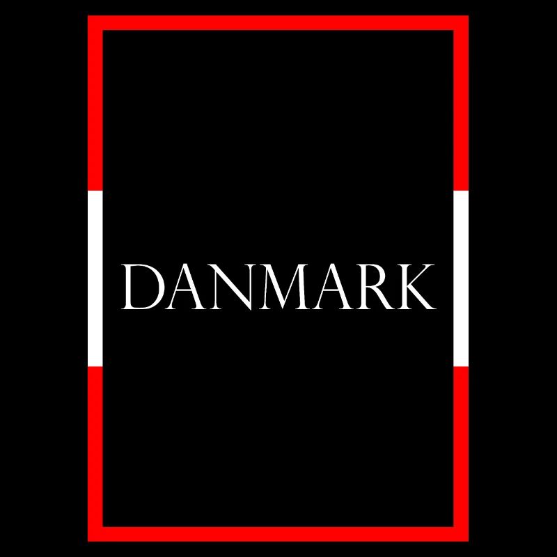 Denmark Danmark, Statement lettering with flag
