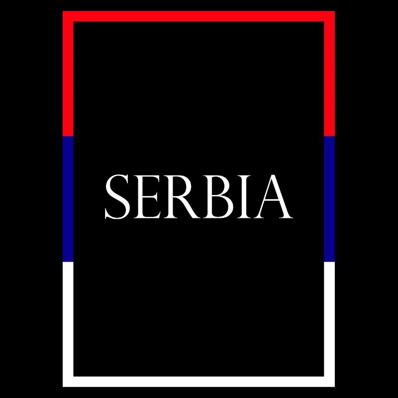 Serbie Serbie, Lettrage de déclaration avec drapeau