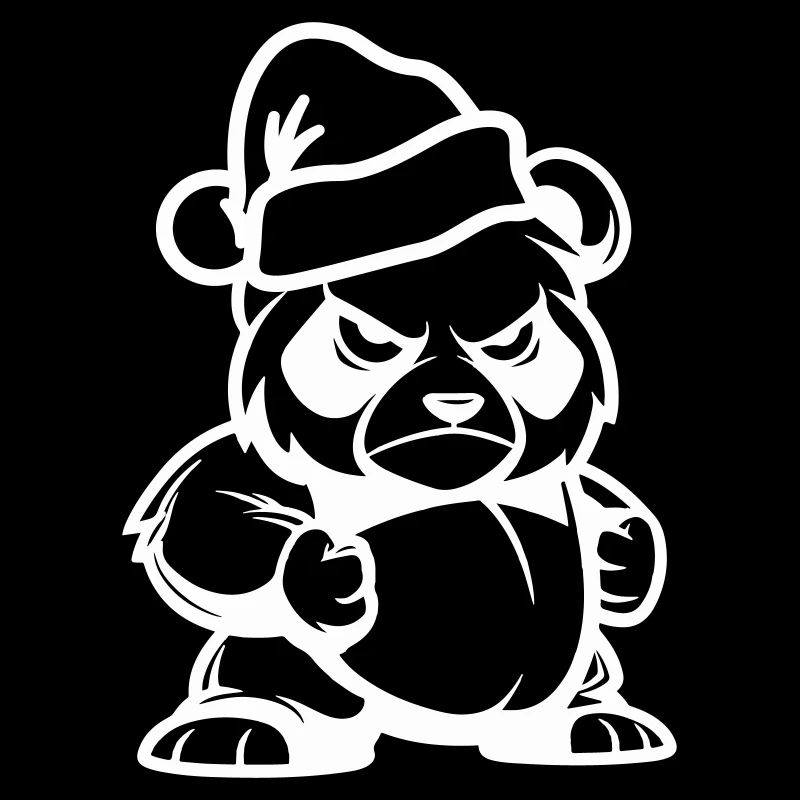 Pandabär Weihnachten Comic