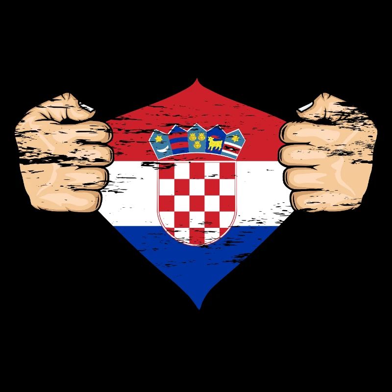 Drapeau de la Croatie utilisé