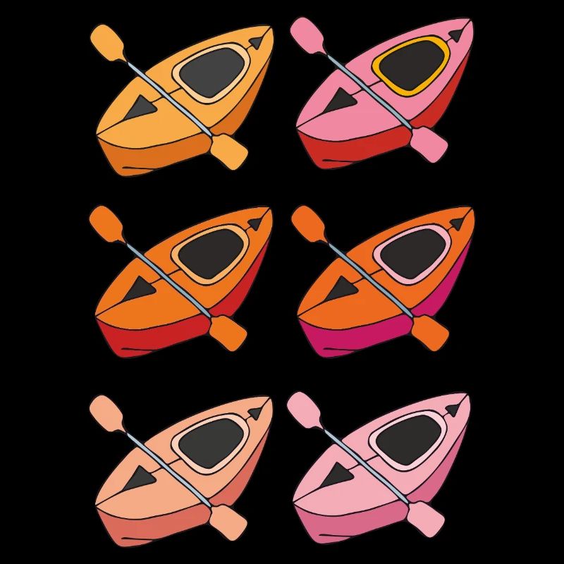 Kayak 6x coloré