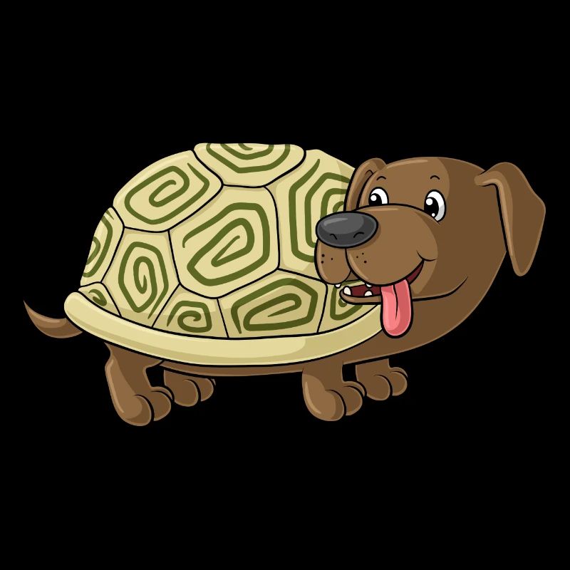 mignon de bande dessinée crapaud teckel