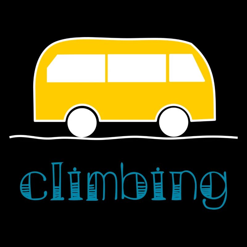 KLETTERN. KLETTERN. VAN. KLETTERN. STEIGEN.