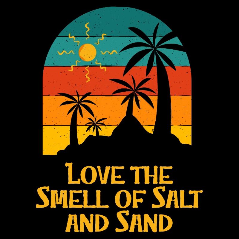 J’adore l’odeur des vacances à la plage de sel et de sable