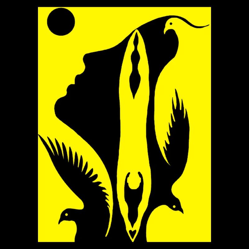 Optical illusion art psychadelic retro forms