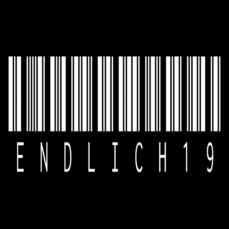 19. Geburtstag Geschenk Strichcode Humorvoll