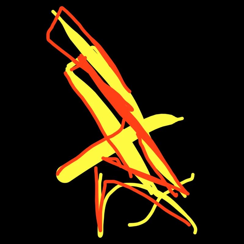 Yellow Red Abstract : Art Connoisseur Gift