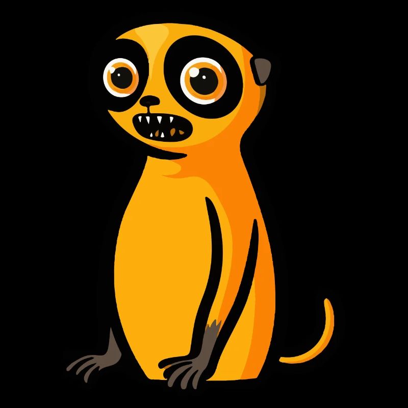 Erdmännchen Halloween Comic Lustig