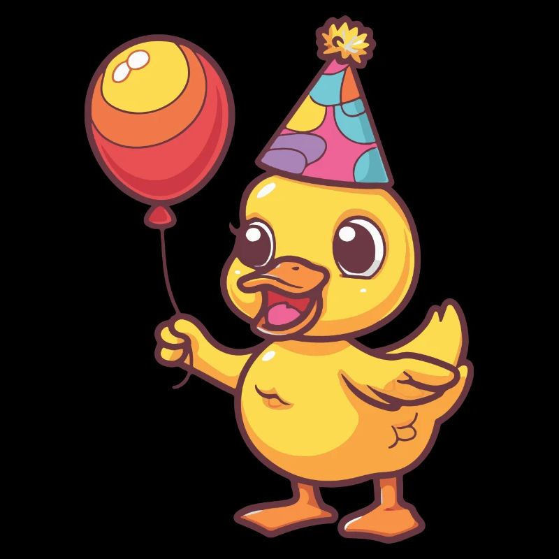 Bande dessinée d’anniversaire de canard