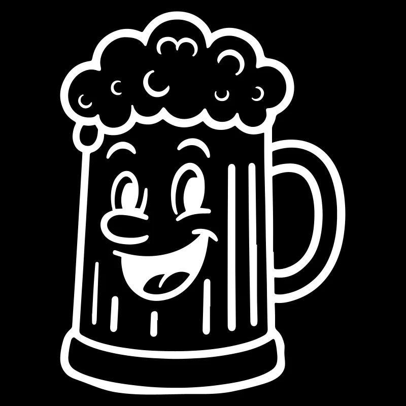 Bierkrug Comic Bier