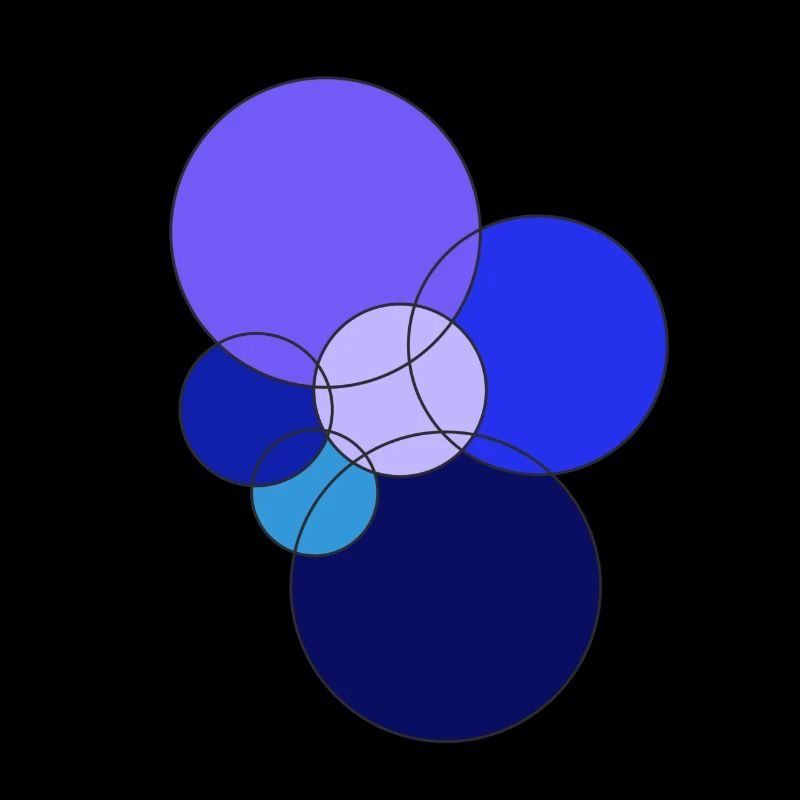 blue circles