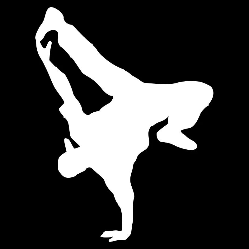 Breakdance Dancer Graphique blanc