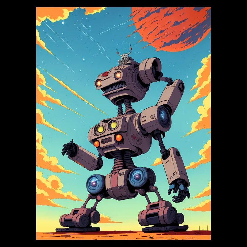 50s Cartoon - Crazy Robot - Sci-Fi
