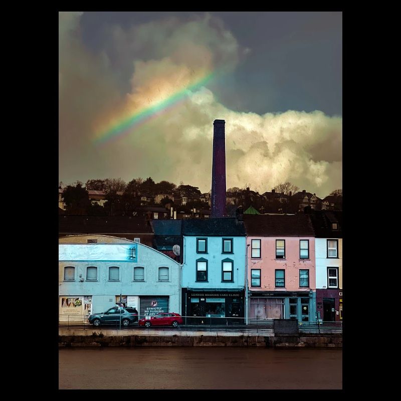 Cork City: Ein Regenbogen über Patrick's Quay