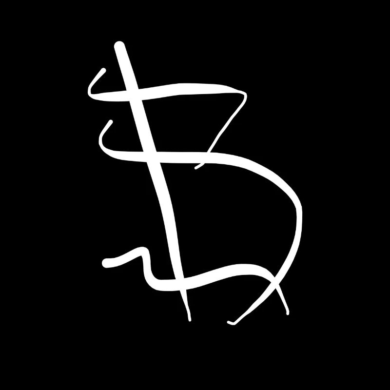 Tagschrift Letter B Graffitionkel