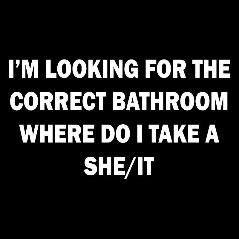CORRECT BATHROOM TAKE A SHE/IT