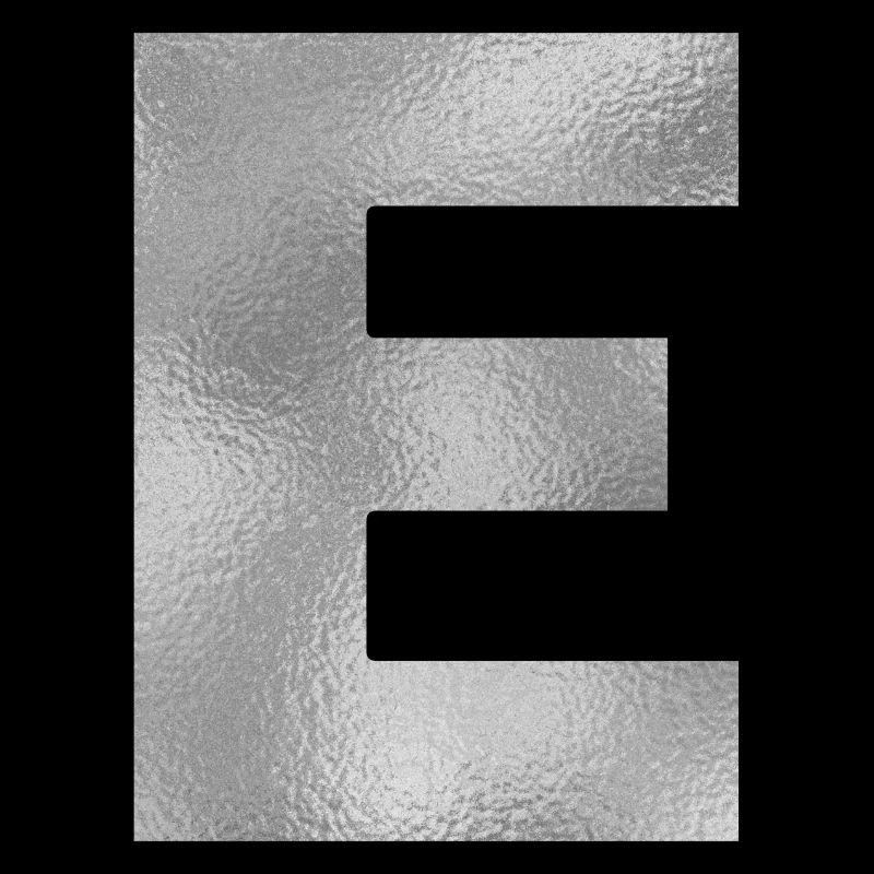 Buchstabe E Silber