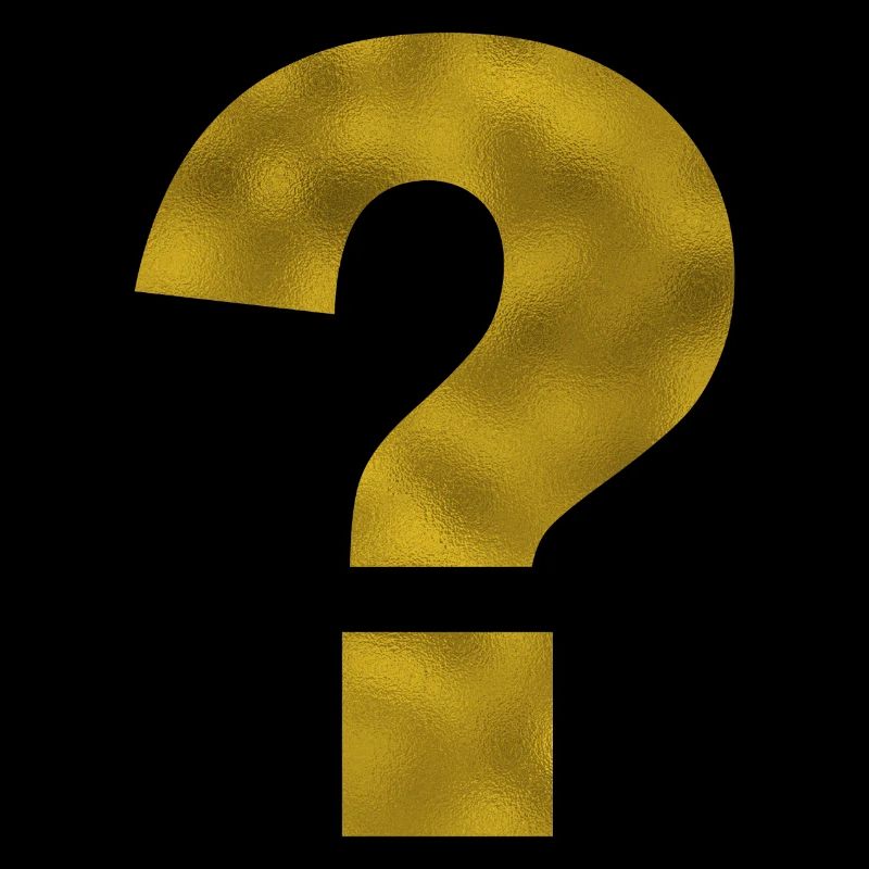 Punctuation Mark Question Mark Gold