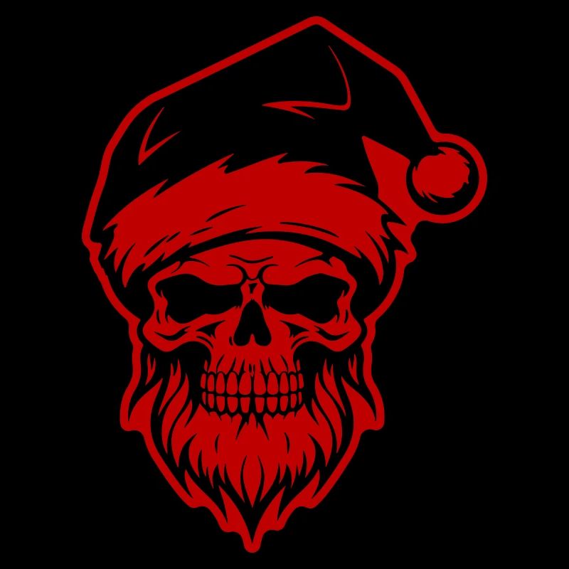 Weihnachtsmann Totenkopf