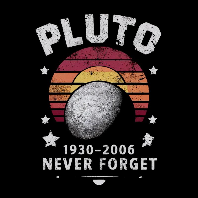 Pluto 1930-2006 Never Forget Retro Stil