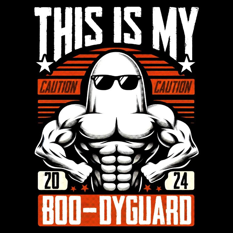 This is my boo-dyguard Cool Ghost and Sunglasses