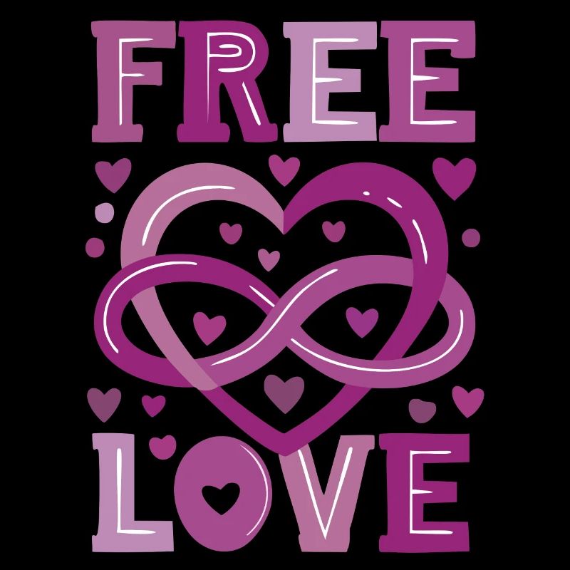 Symbole du polyamour - Rose