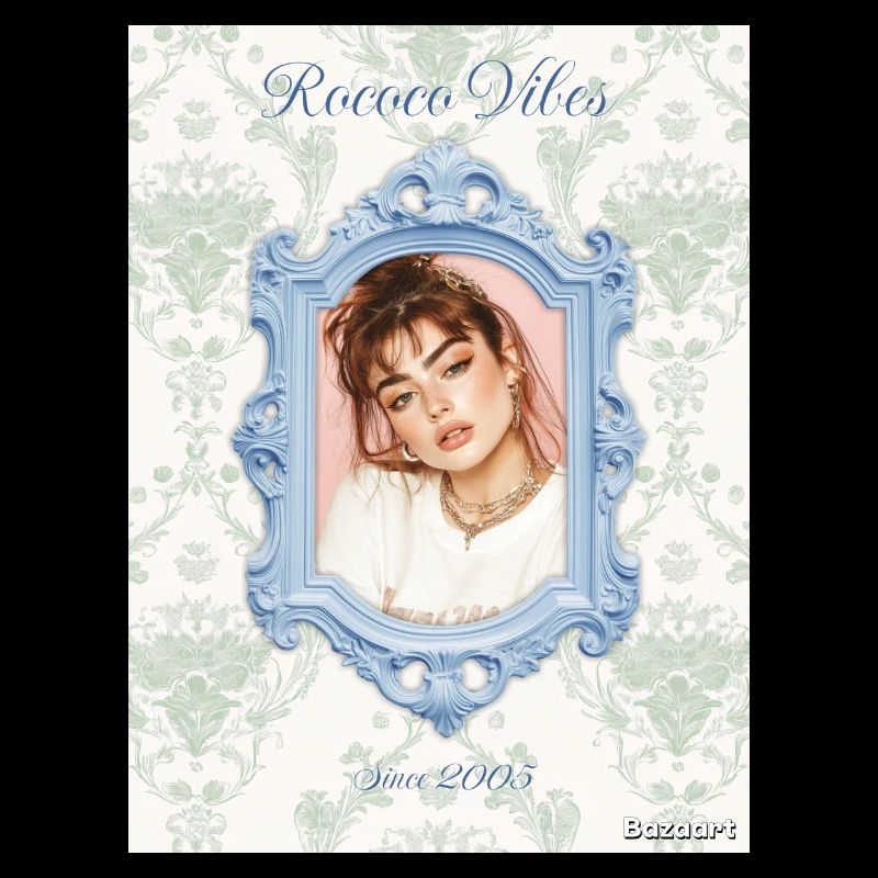 Picture frame light blue