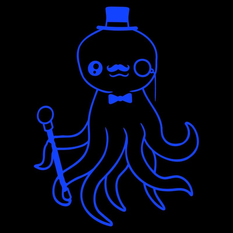 Kraken Mr. Sir Top Hat Monocle Glasses Empire