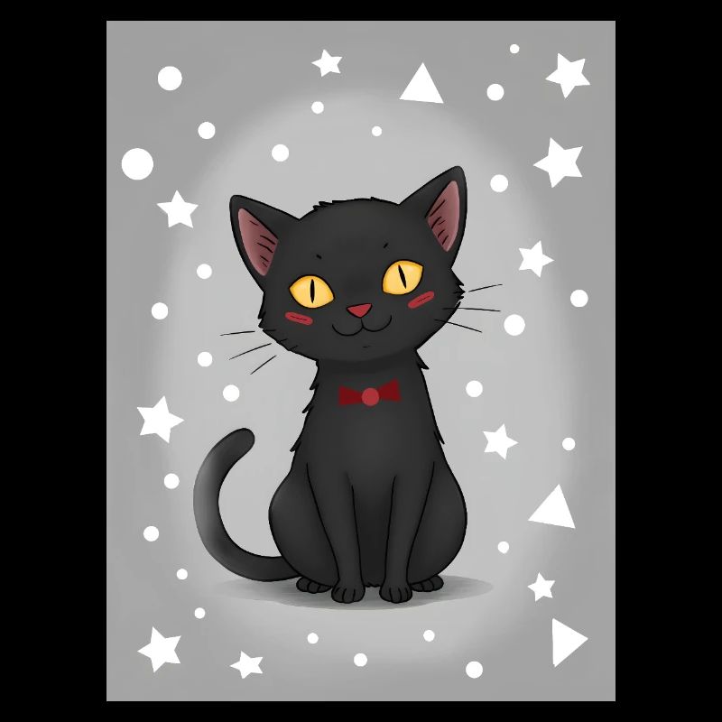 Chaton de dessin animé mignon