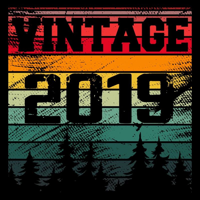 2019 Vintage Geburtstagsgeschenk 2019 Retro