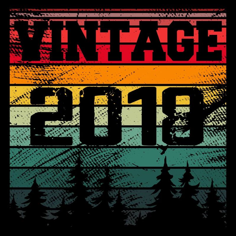 2018 Vintage Geburtstagsgeschenk 2018 Retro