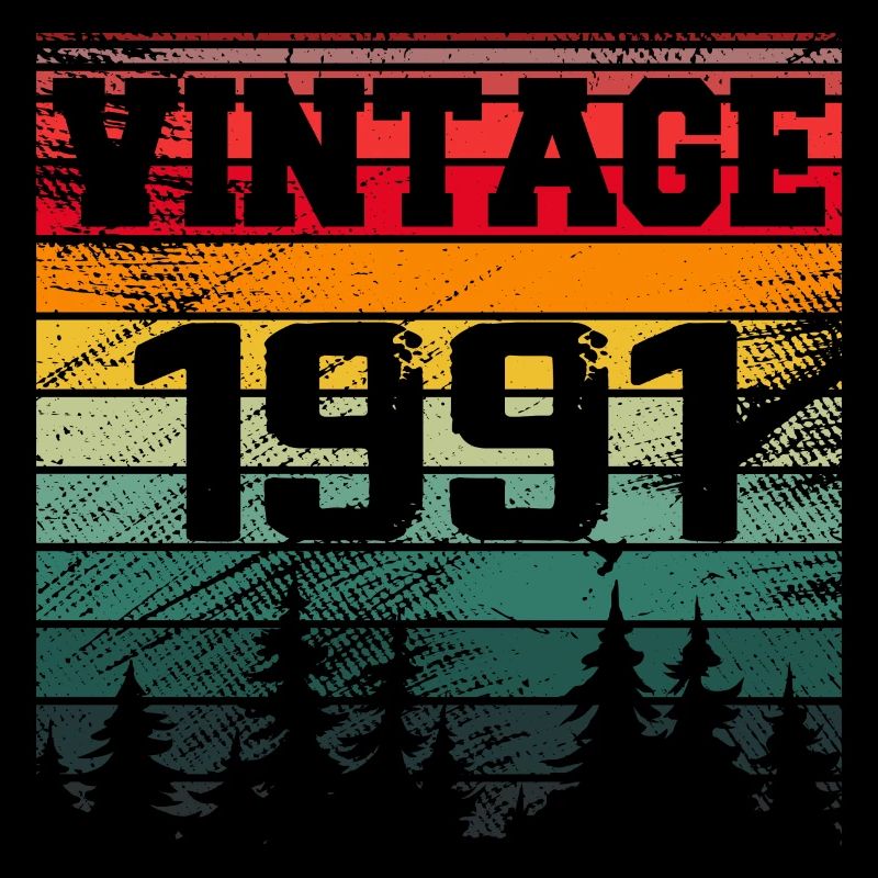 1991 Vintage 1991 Retro Geburtstagsgeschenk