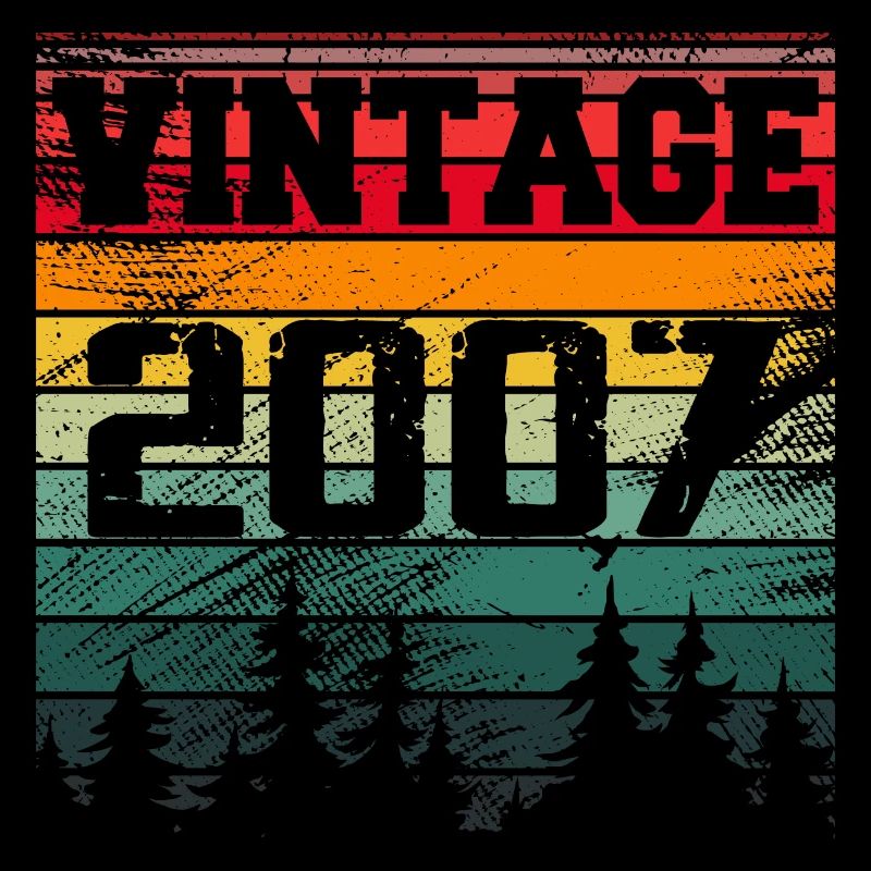 2007 Vintage Geburtstagsgeschenk 2007 Retro