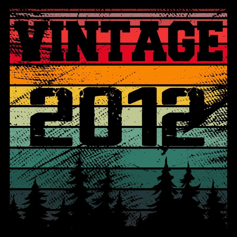 2012 Vintage Geburtstagsgeschenk 2012 Retro