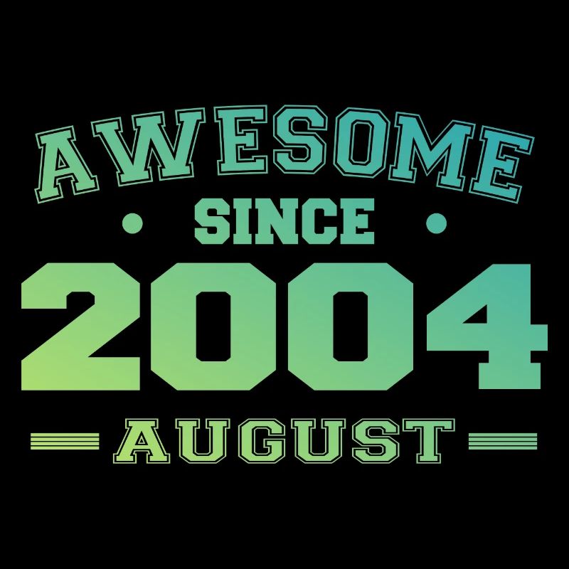 2004 Août Année Naissance Anniversaire Août 2004