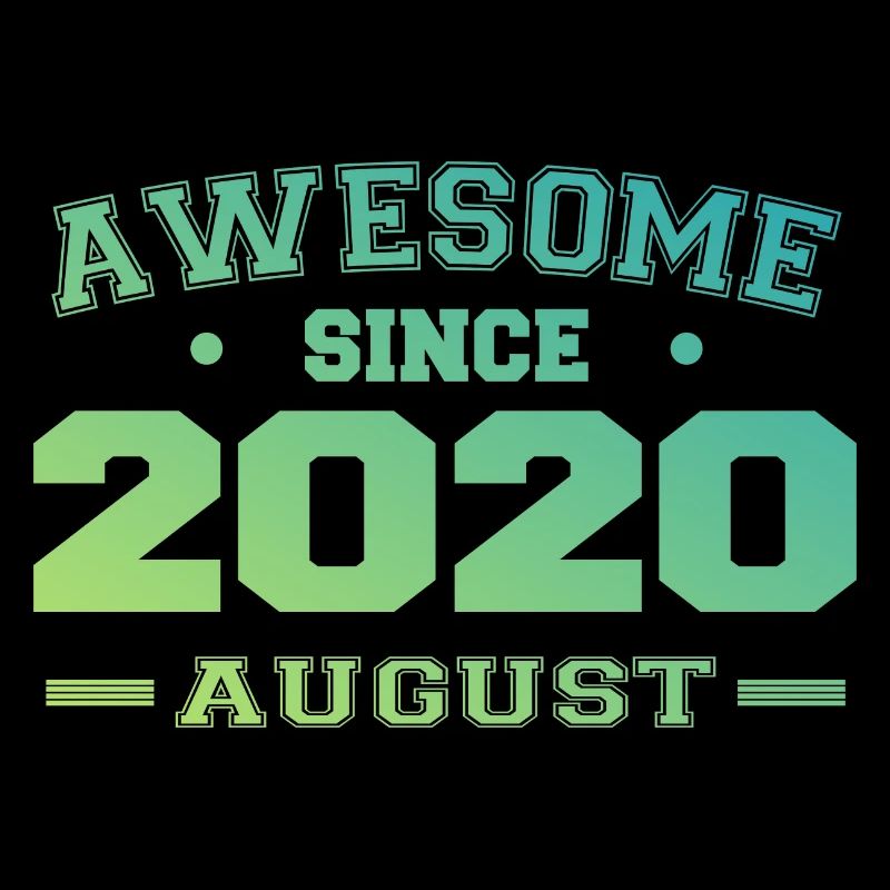 2020 August Jahr Geburt Geburtstag August 2020