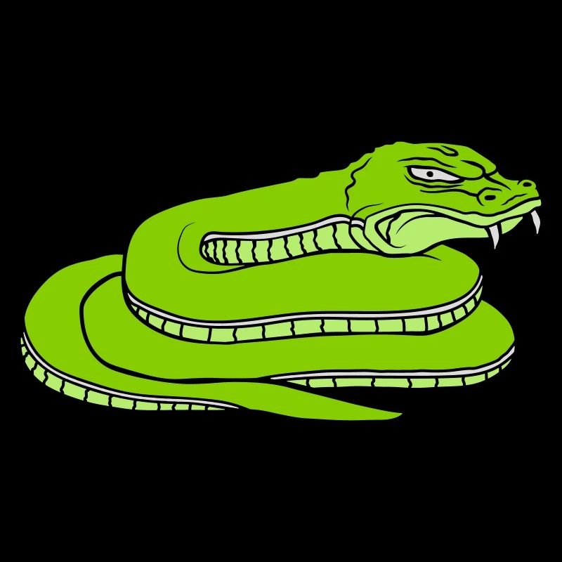 Design dangerous evil snake