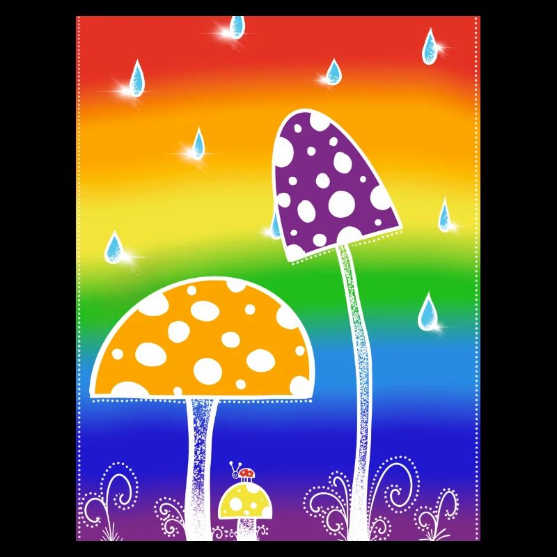 Pilze im Regen