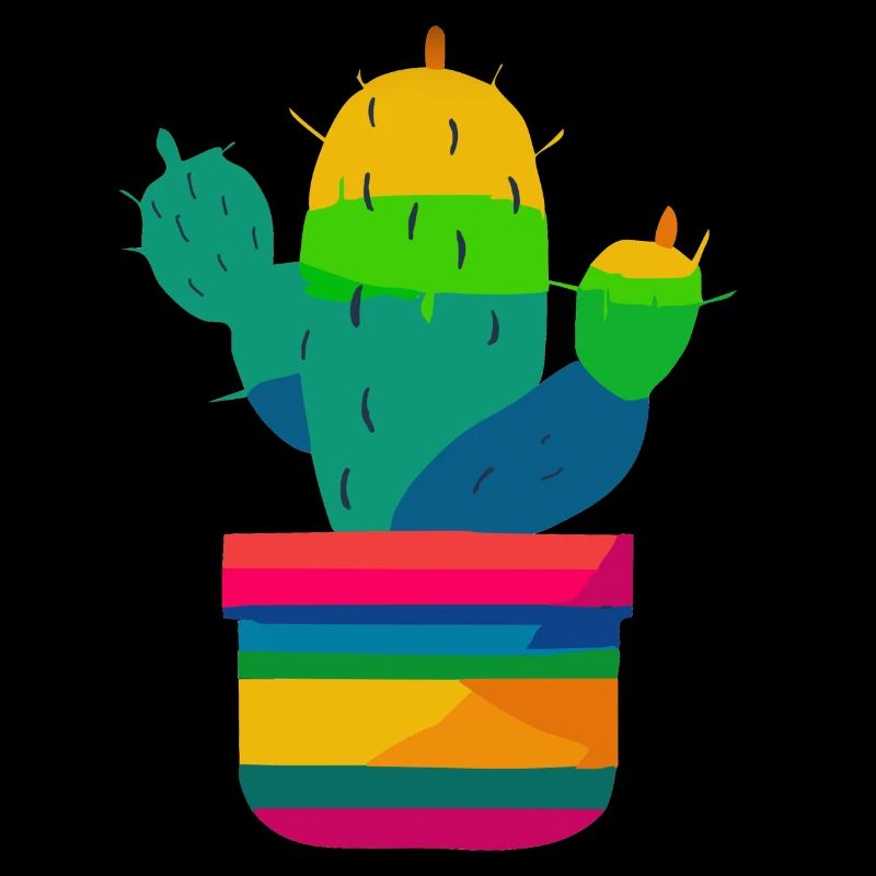 Mexican colored cactus