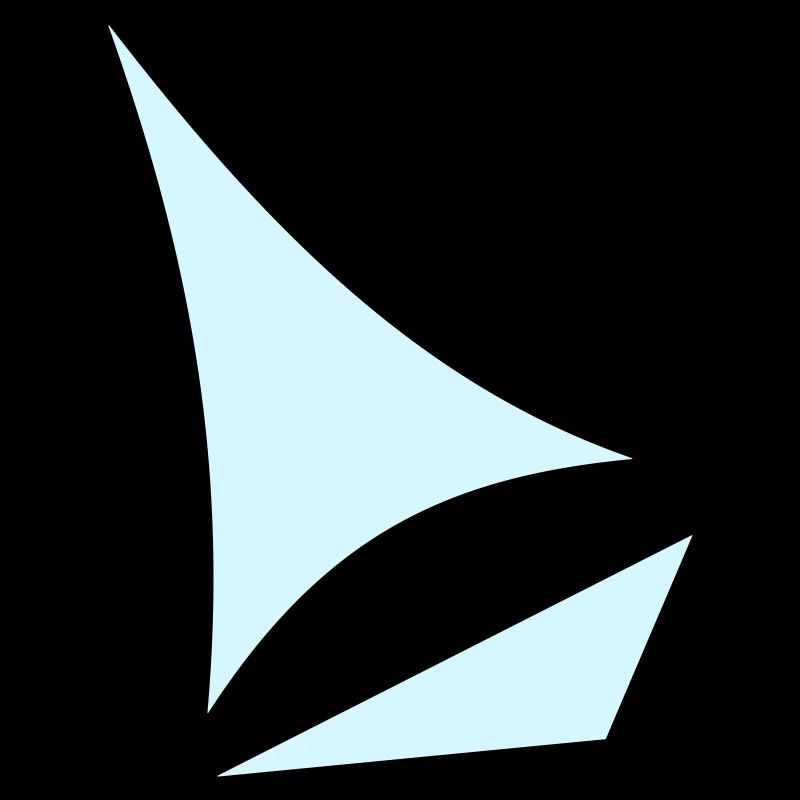 stylized sailboat
