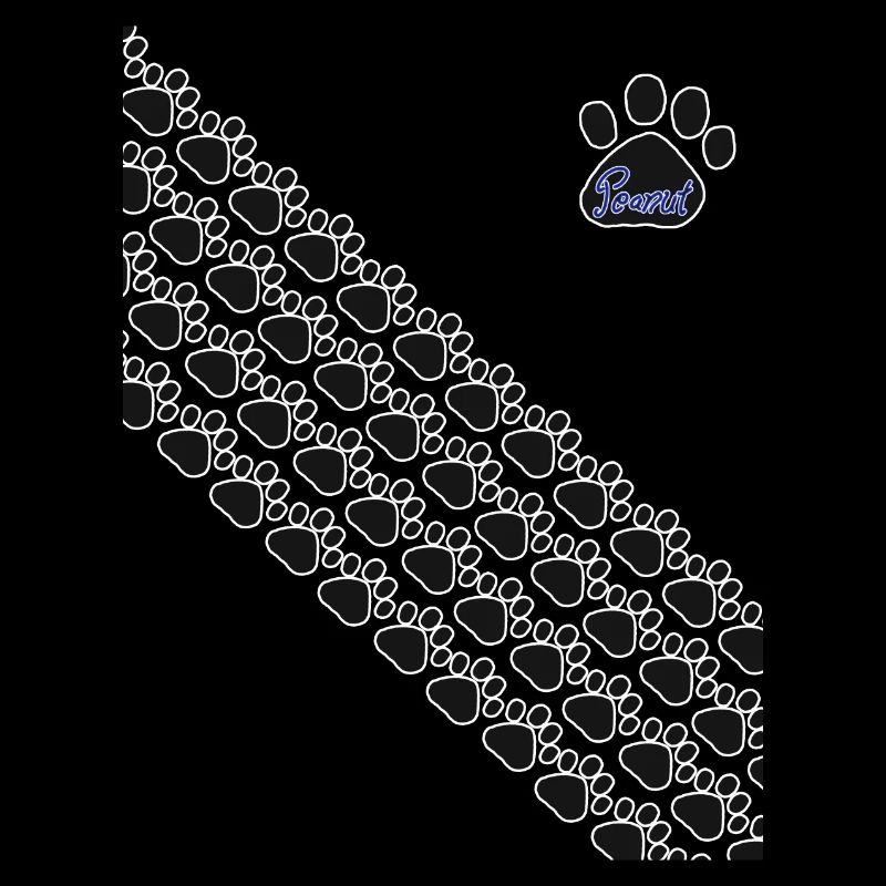 Pfoten Quer und Logo Peanut