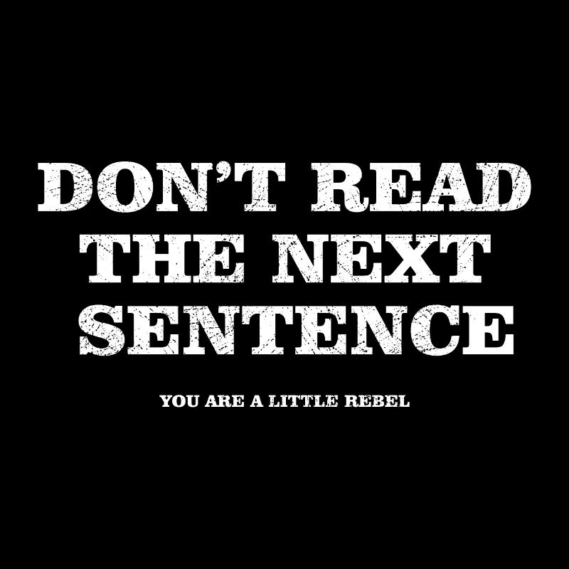 don't read