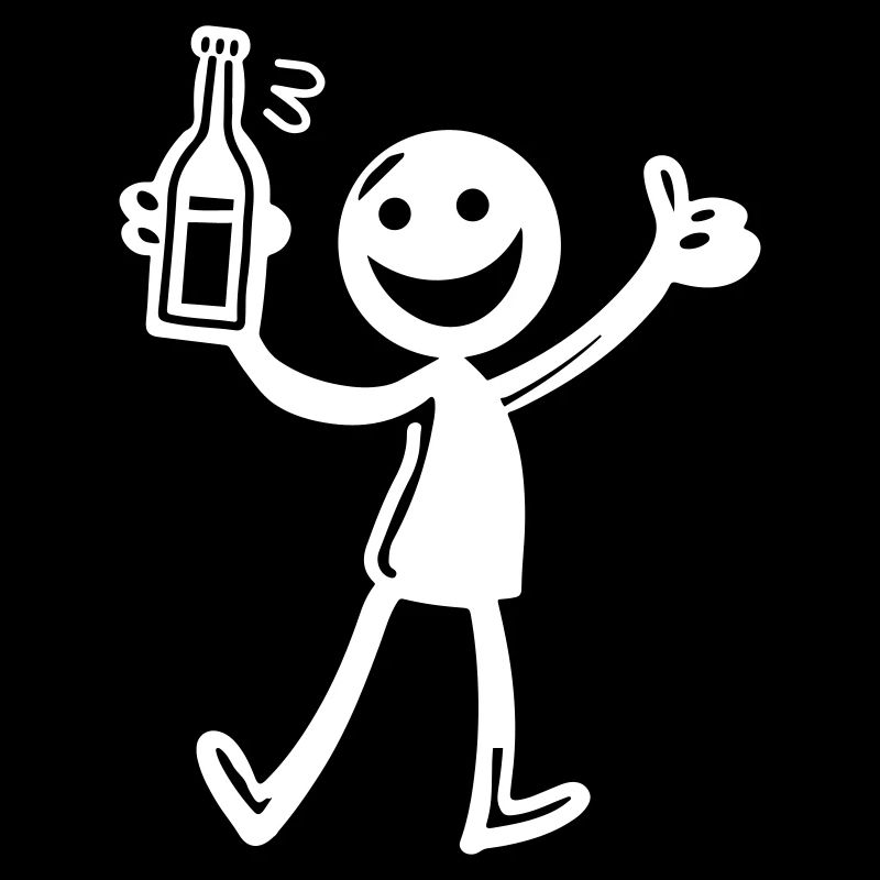 Drinking Comic Illustration Beer