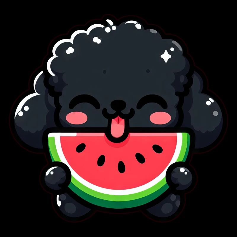 Caniche estival à la pastèque