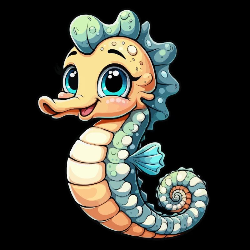 Mädchen Seepferdchen