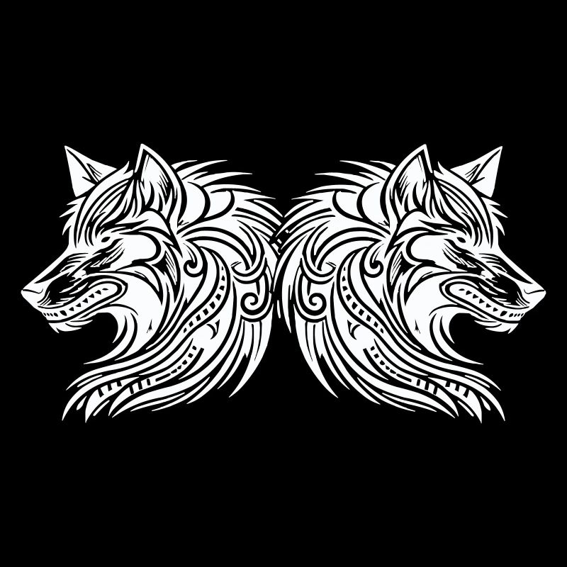 wolf tribal wölfe