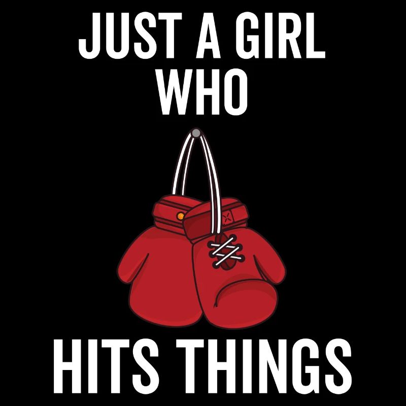 Nur ein Mädchen, das Dinge trifft