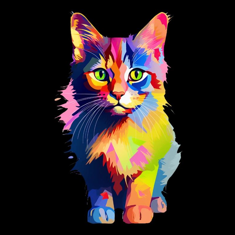 Tierisch bunte Katze